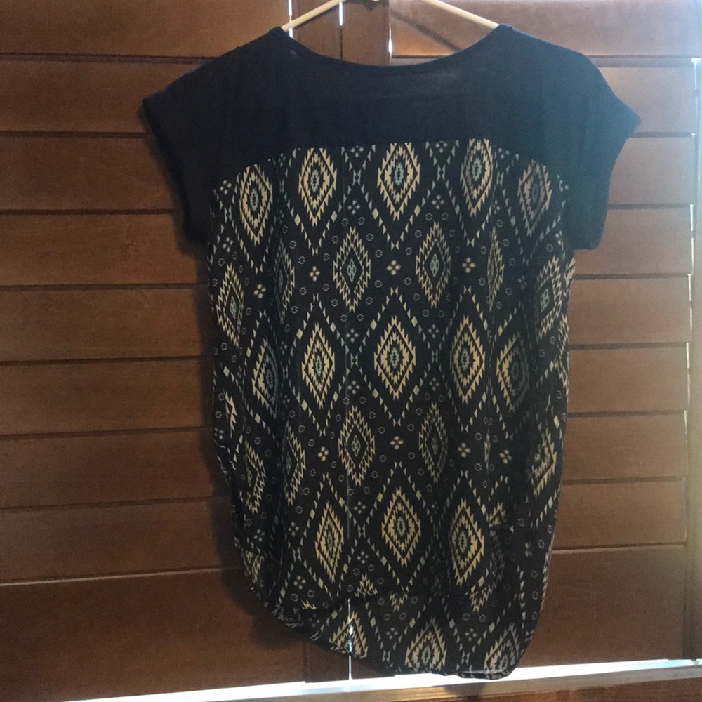 Blue Aztec Top